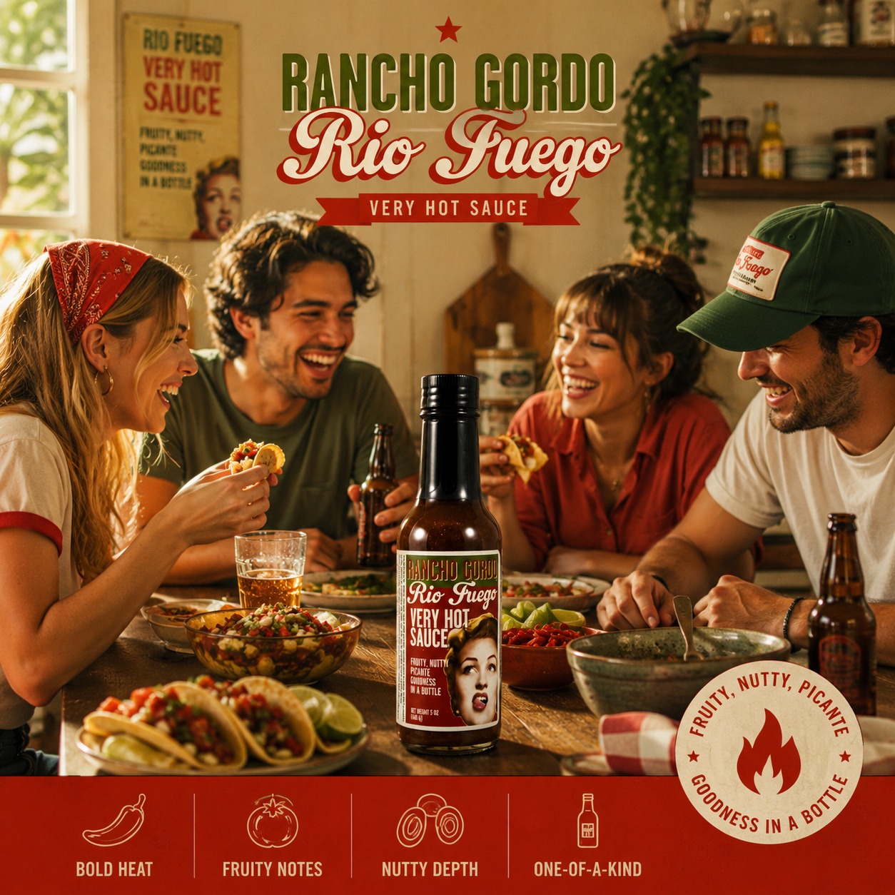 Rancho Gordo - 'Rio Fuego' Hot Sauce (5OZ)