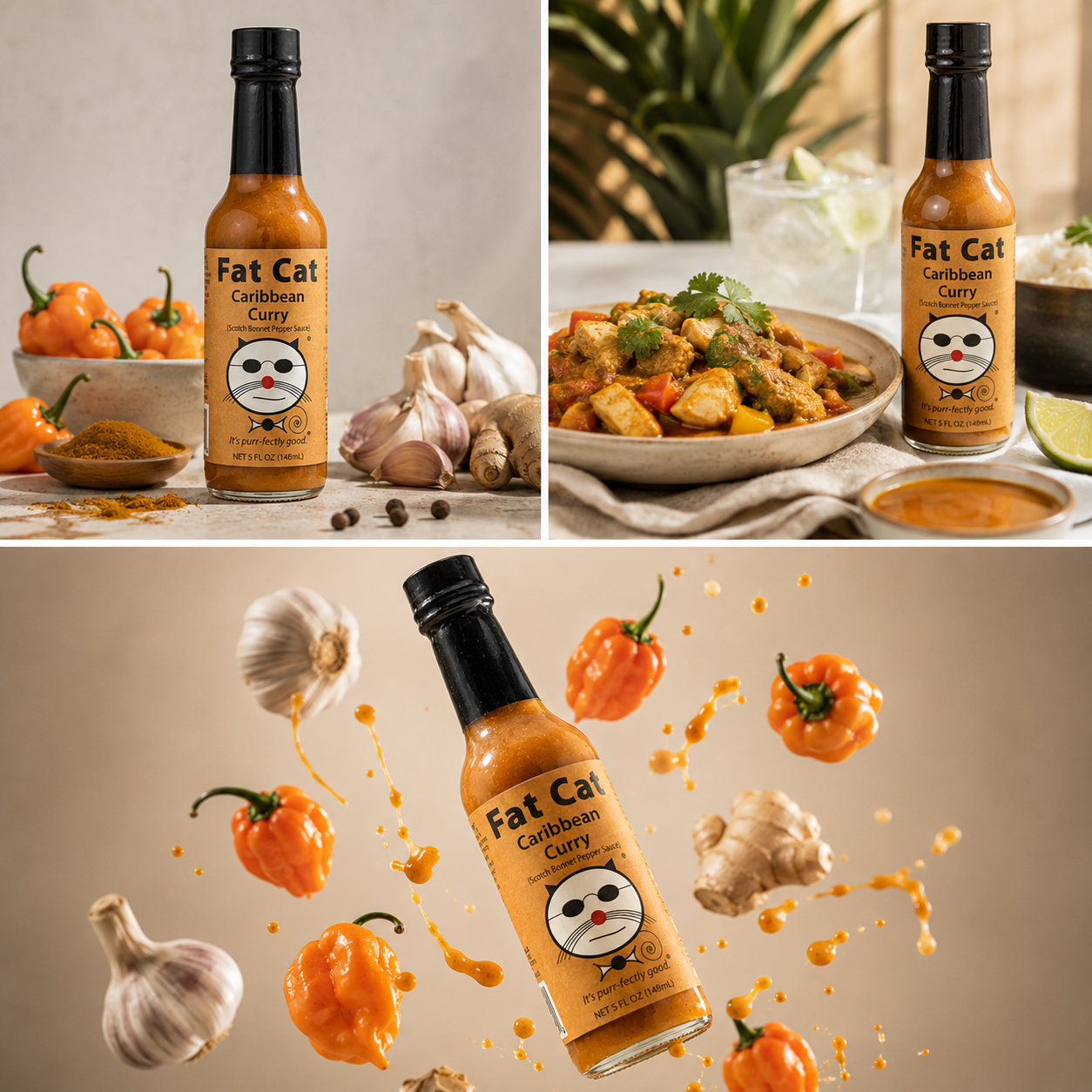 Caribbean Curry Scotch Bonnet Pepper Hot Sauce