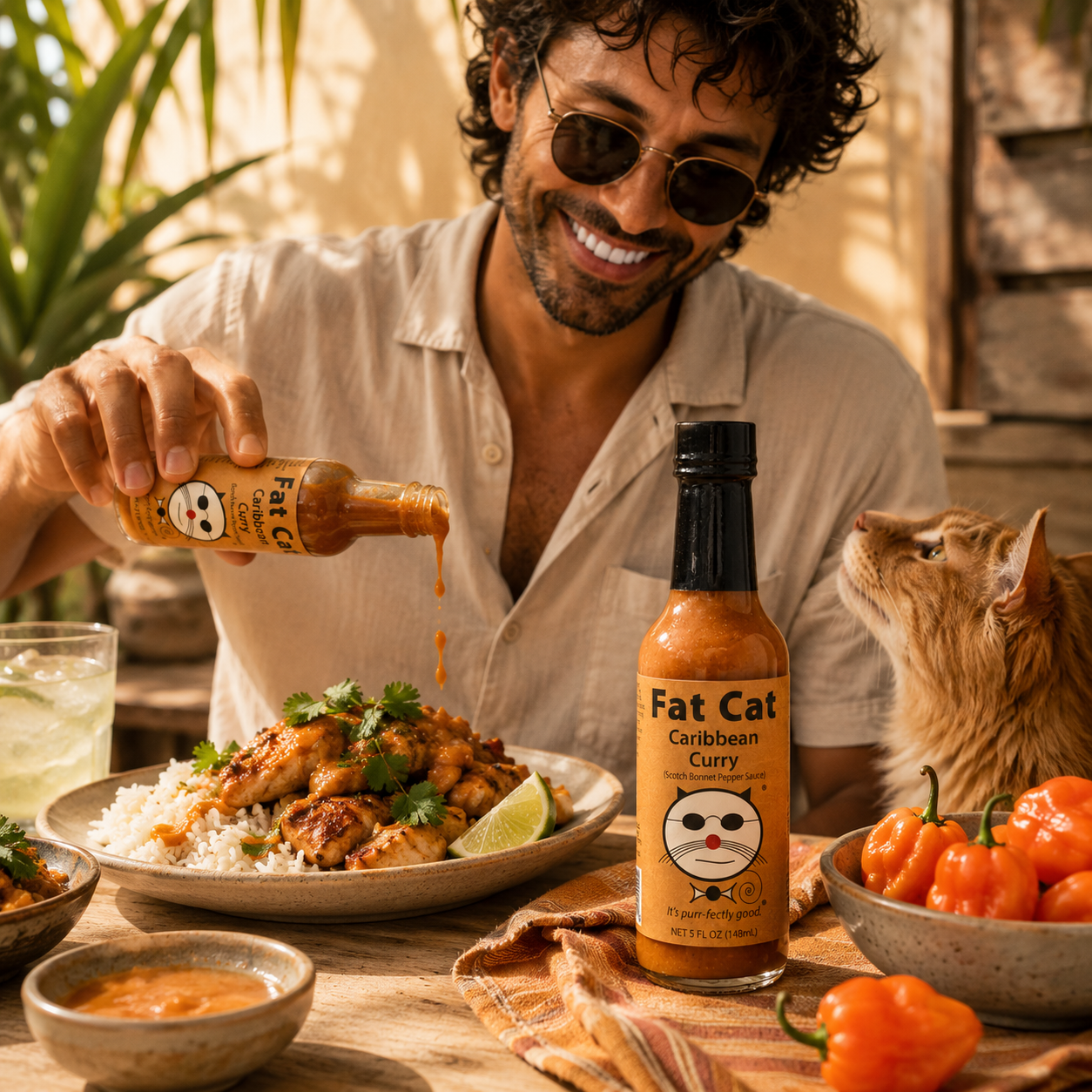 Caribbean Curry Scotch Bonnet Pepper Hot Sauce