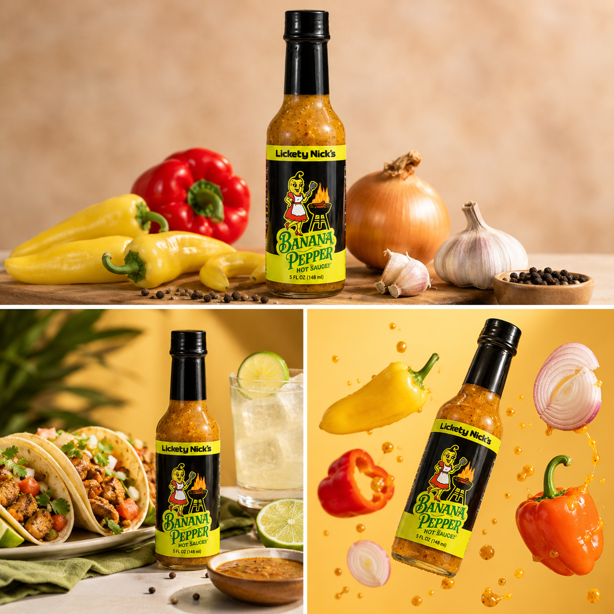 Banana Pepper – Tangy Mild Heat Hot Sauce