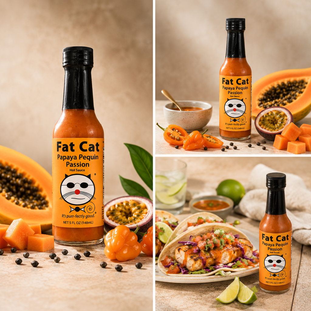 Papaya Pequin Passion Savory Fruit Hot Sauce