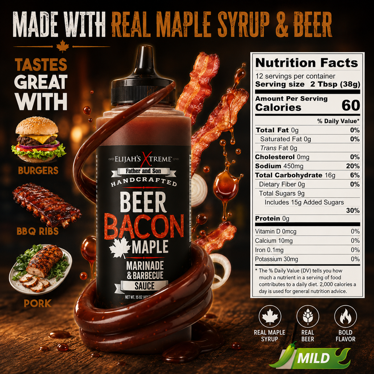 Beer Bacon Maple BBQ Sauce