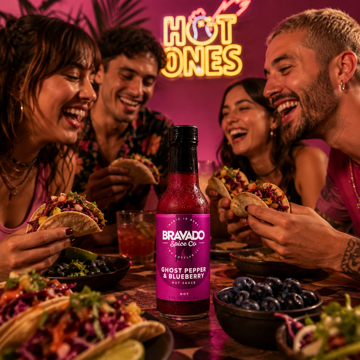 Ghost Pepper & Blueberry Hot Sauce - Hot Ones Season 3