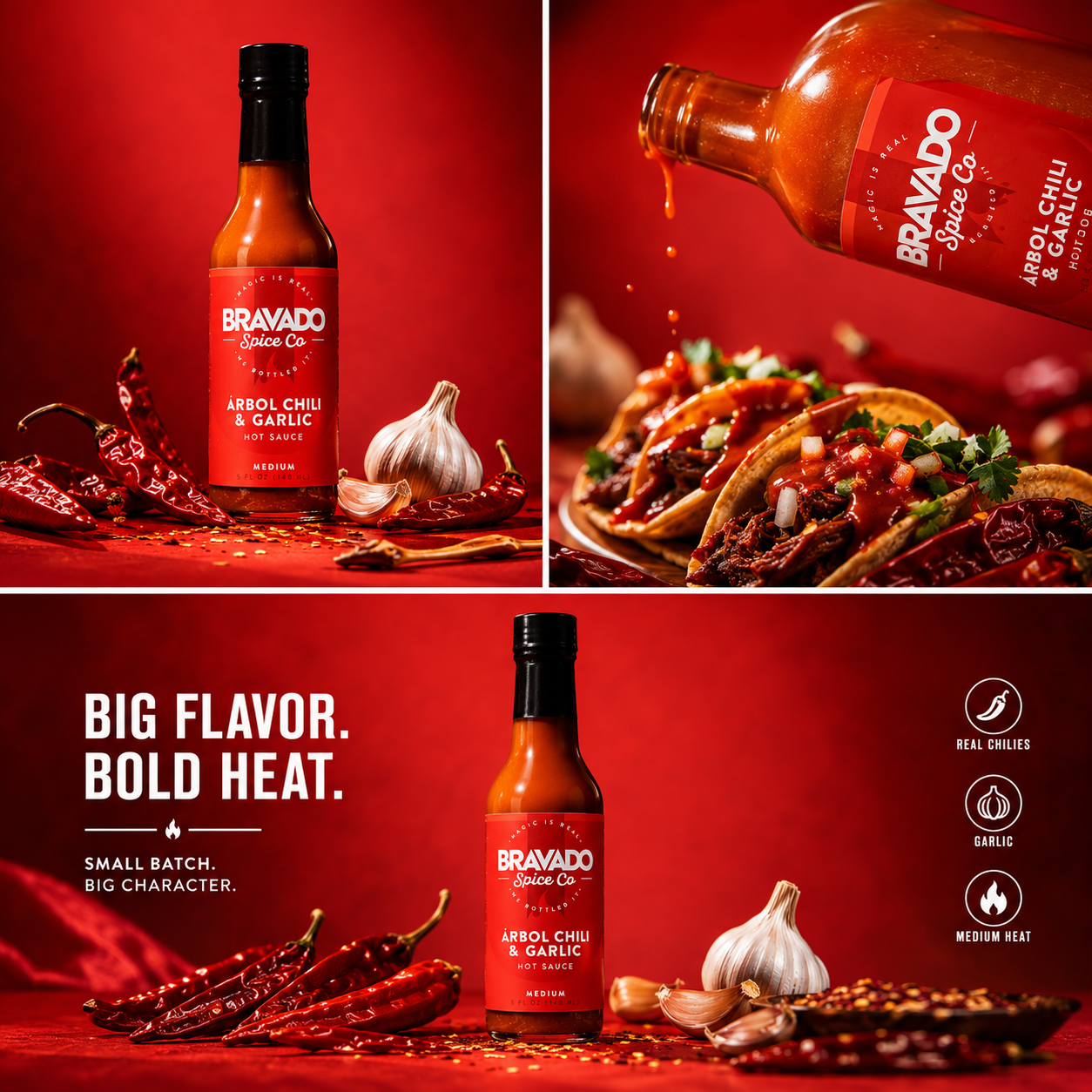 Árbol Chili & Garlic Hot Sauce