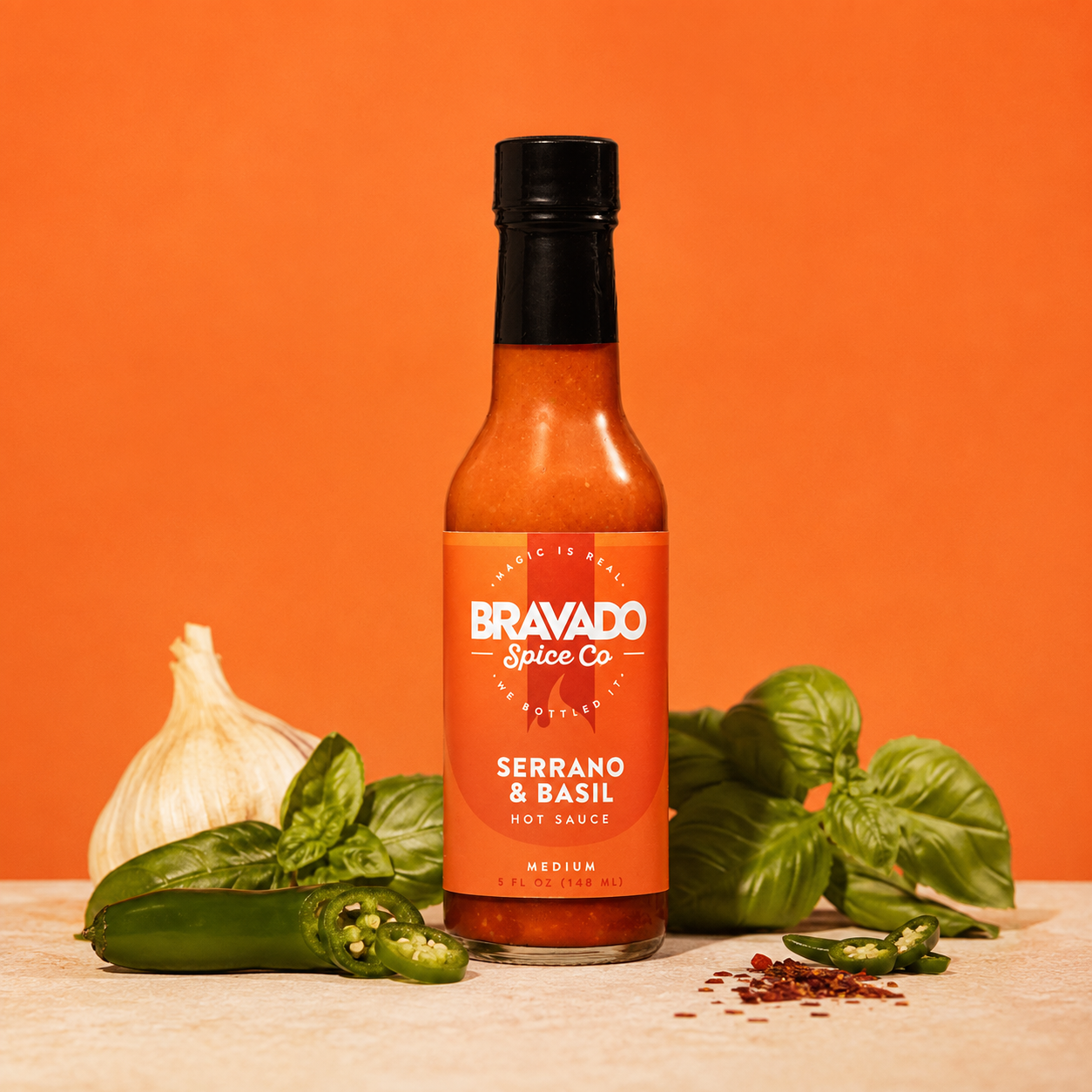 Serrano & Basil Hot Sauce