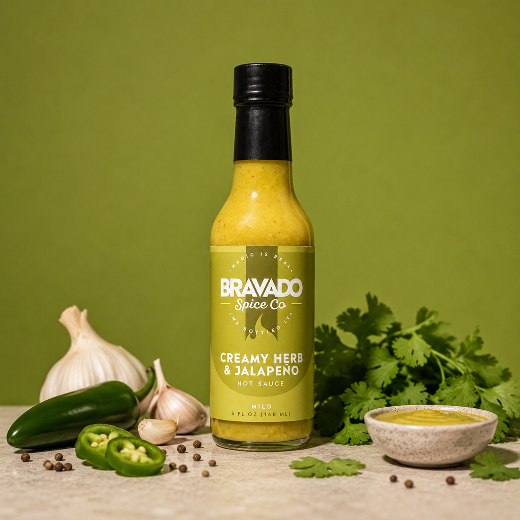 Creamy Herb & Jalapeño Hot Sauce