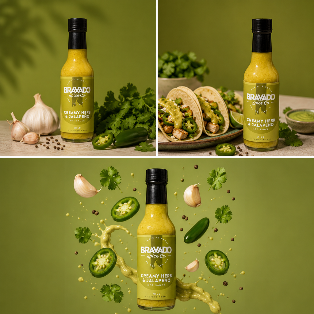 Creamy Herb & Jalapeño Hot Sauce