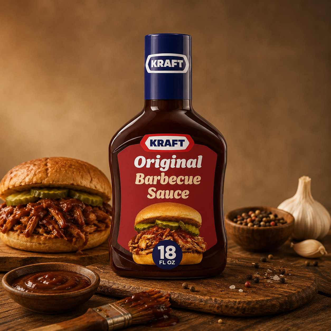 Kraft Original Slow-Simmered Bbq Barbecue Sauce (18 Oz Bottle)