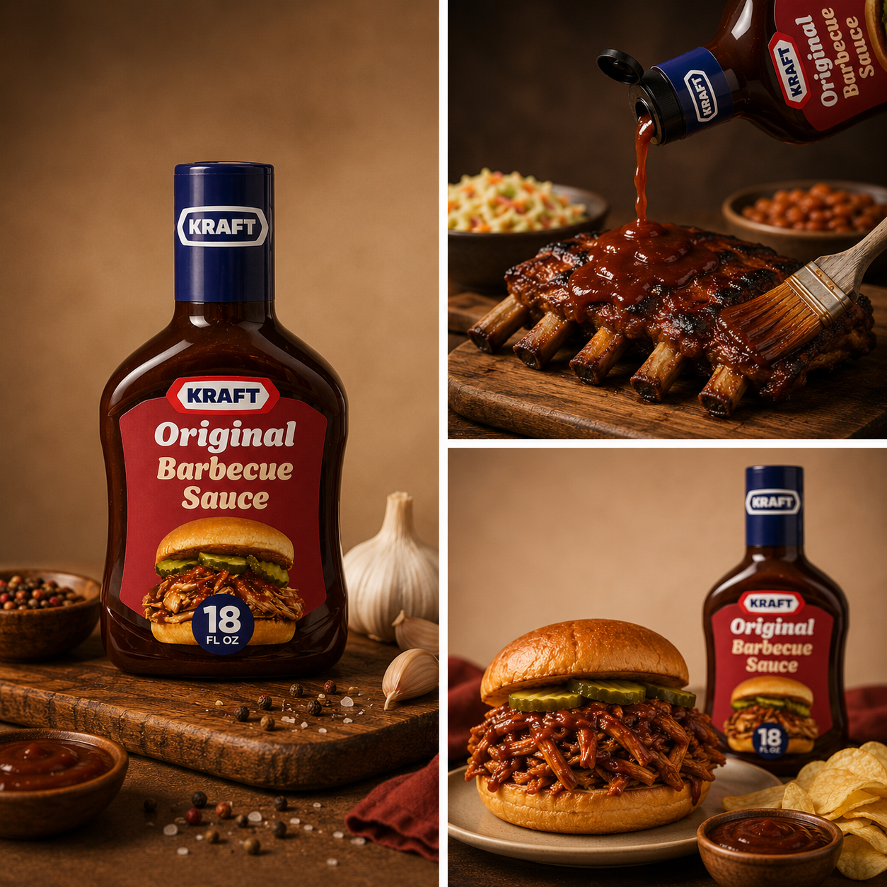 Kraft Original Slow-Simmered Bbq Barbecue Sauce (18 Oz Bottle)